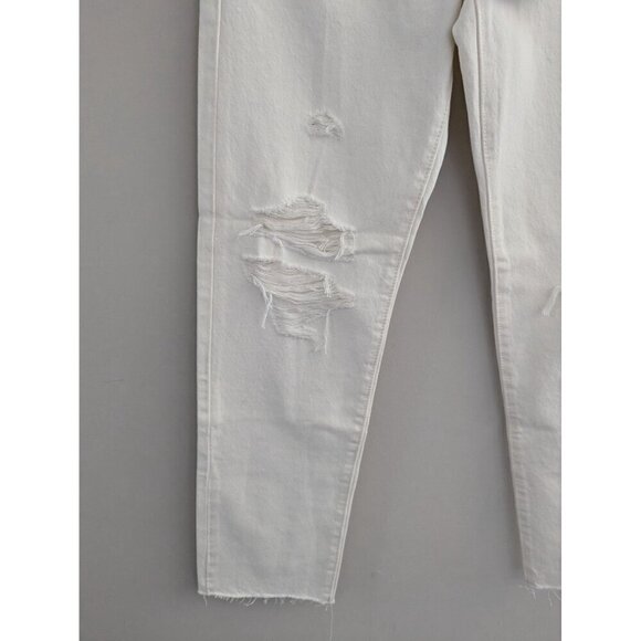 NWT Levi Strauss Wedgie Straight High Rise White Denim Jeans Size 24 - Picture 5 of 10